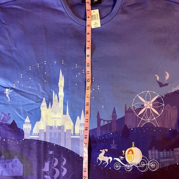 Disney Her Universe Cinderella Blue Top Puffed Sleeves Fleece Lining New… - Picture 11 of 12